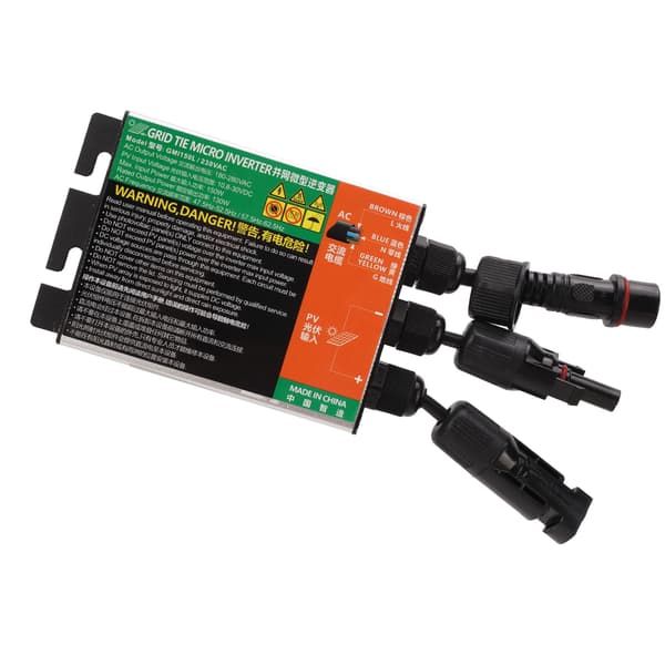 Solar Grid Tie Inverter 150W 230V 10.8V til 30V DC Input til AC 180V til 280V Output Grid Tie Micro Inverter til Udendørs