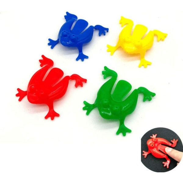 12 stk Hoppende Frosk Leke Hoppende Frosk Plast Frosk Leke Mini