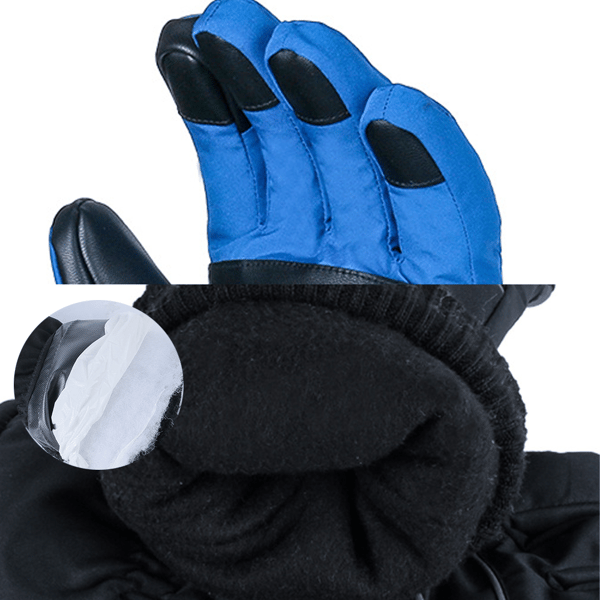 Skihandsker, Vandtætte Vinter Koldvejr Snowboard Snehandsker Blue