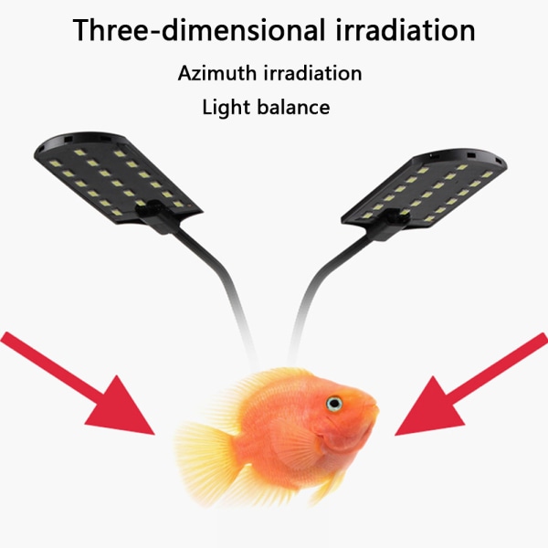 Fish Tank Clip on Light med inline timer, Clamp Aquarium Light