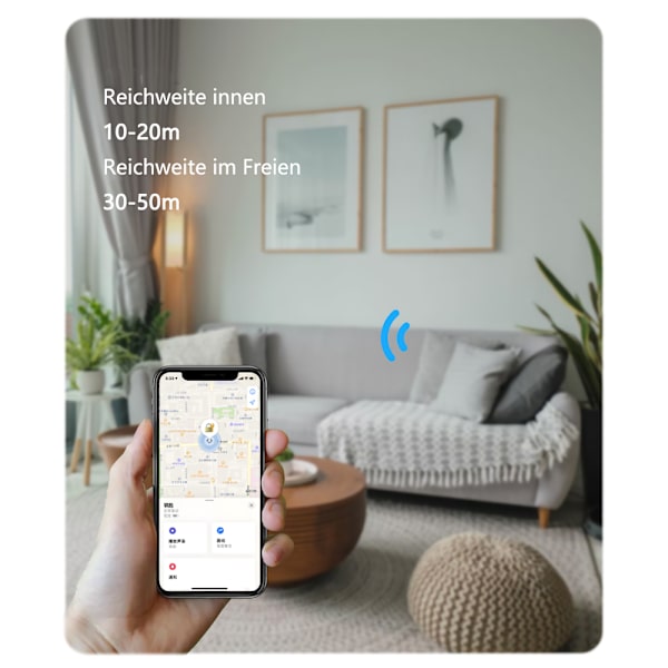 Nyckelfinnare - Hitta nycklar med app Bluetooth, iOS-gemenskaps sökfunktion, artikelspårare stödjer fjärrkontroll, plånboks spårare, bra idé för din