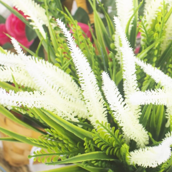 10 buntar konstgräs konstgjorda blommor utomhus UV