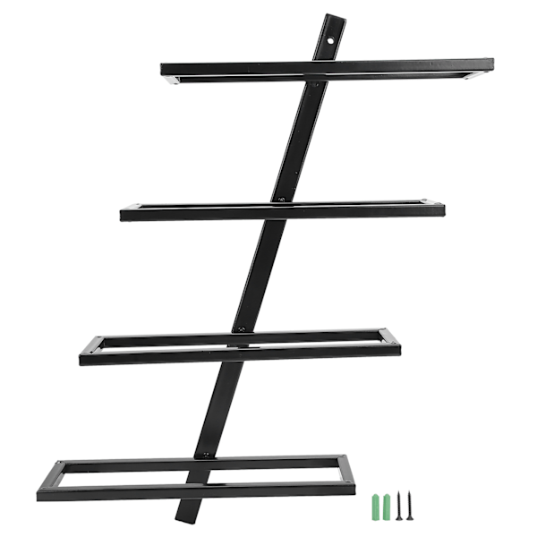 Väggmonterad rödvinsflaskhållare förvaringshylla för hushållskök Bar Decor4 flaska