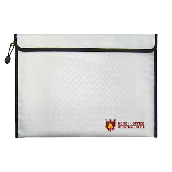 Brandsäker dokumentväska 38x 28cm brandsäker vattentät påse omslagspåse behållare för A4-dokument pass bankfil pengar värdesaker