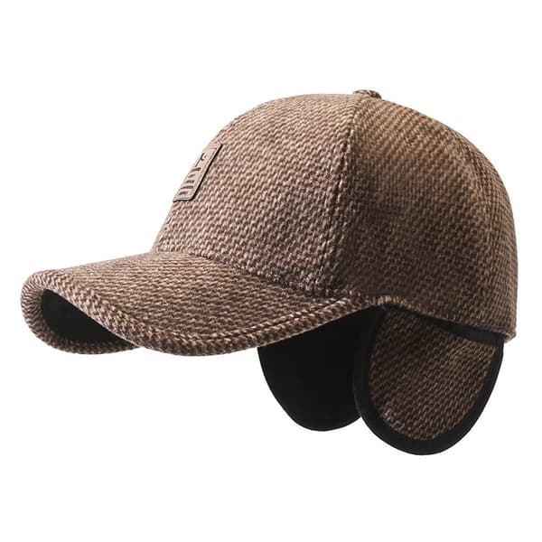 Varm golfhatt herre vinterhatt utendørs justerbar baseballcaps da