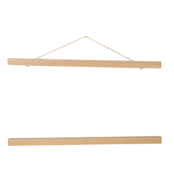 Moderni magneettinen sahanpurunäyttökehys DIY-julisteiden ja kuvien ripustamiseen, valkoinen puu 40 cm