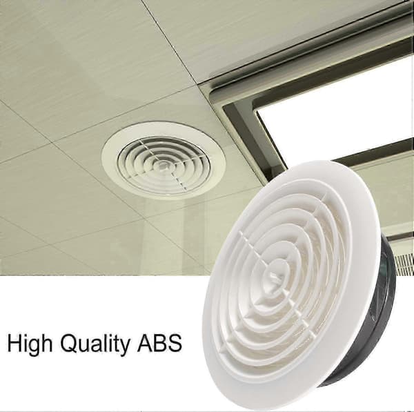 200 mm rund ventilationsrist, justerbar