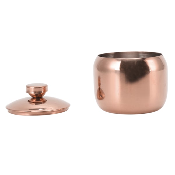 Kryddburk i rostfritt stål med lock, roséguld
