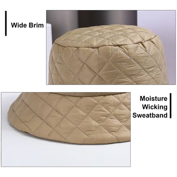 Höst och vinter Fuhua Fu Ge enfärgad mångsidig vinter bucket hat varma hattar Khaki