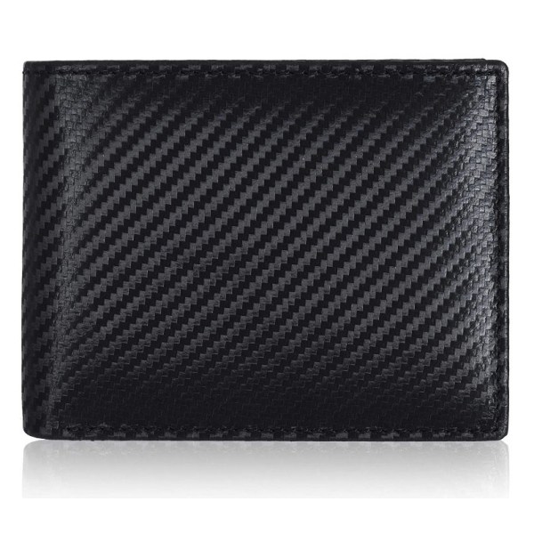 Mens Genuine Leather RFID Blocking Passcase Security Wallet