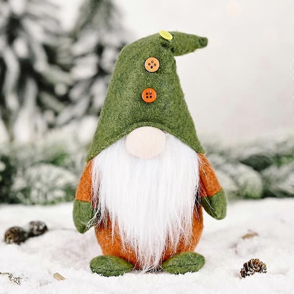 Svensk jul-tomte plyschdocka prydnad juldekoration