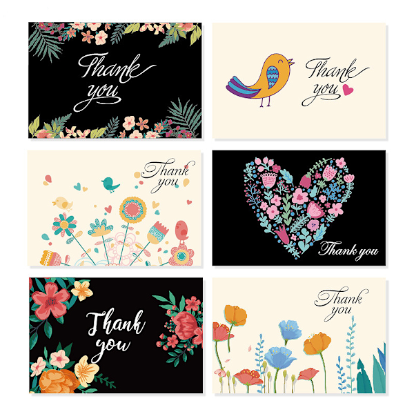 Blandade designer, kort för alla tillfällen med kuvert och klistermärken, personlig touch för examensceremoni, jul, babyshower (24 kort)