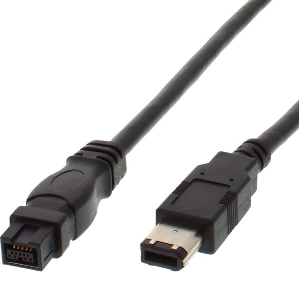 IEEE 1394B Firewire 800 til 400 9-polet til 6-polet kabel 1,8 m, Firewire 800 9-polet/6-polet Han/Han (9-polet til 6-polet)