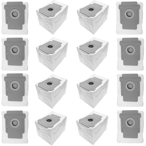 Högpresterande dammsugarpåsar, kompatibla Roomba-modeller i7, i7+, i3, i3+, i1+, i4, i4+, i6, i6+, j7, j7+, s9, s9+, non-woven-påsar för effektivitet