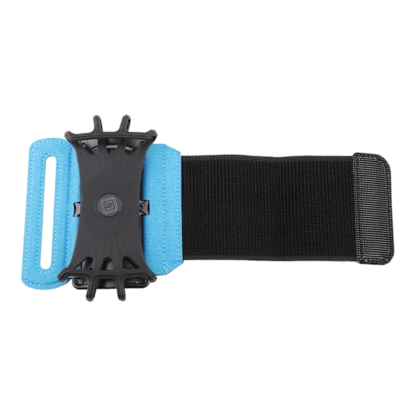 Universellt 180 Graders Roterbart Mobiltelefon Armband för Sport med Hörlurshållare (Blå)