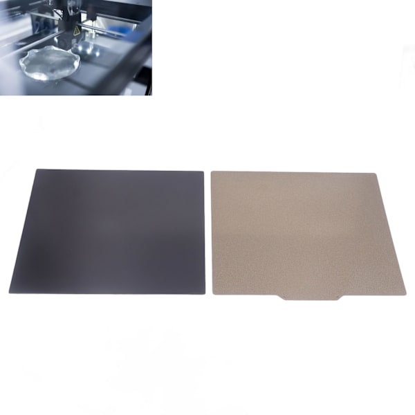 Flexibel Fjäderstålskiva Dubbelsidig PEI Pulverlackering 3D-skrivarbyggplatta för Sermoon D1 275x295MM