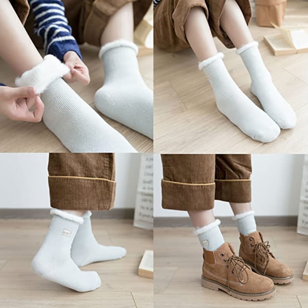 Women's Thermal Super Soft Warm Lined Cute Lounge Bed Socks