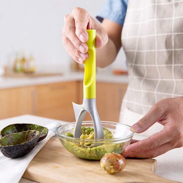Avocado Udkerner & Skærer, Effektivt Køkkenredskab, Hurtig Skæring & Multifunktionel Brug til Hass Avocado, Kiwi, Dragefrugt, Æbler, Ferskner,