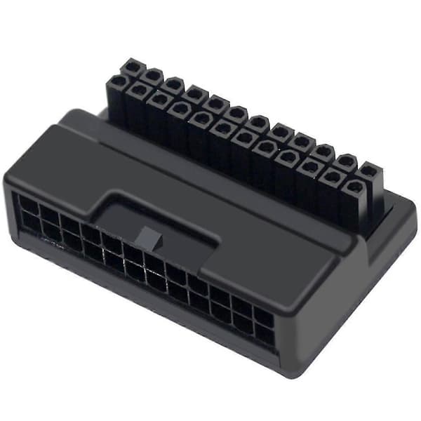 Atx 24 Pin Til 90 Graders Strømpluggadapter Hovedkort Strømforsyningskabel Koblinger Diy