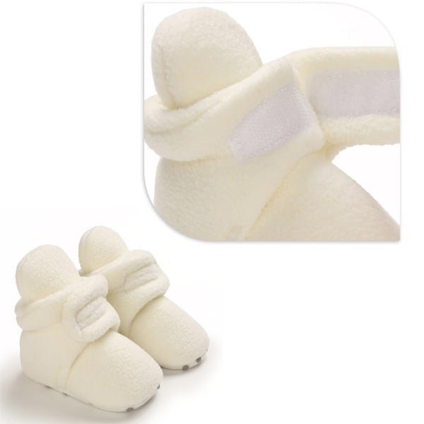 Baby Booties Mysiga Fleece Tofflor Mjuka Babyskor Med Gripper