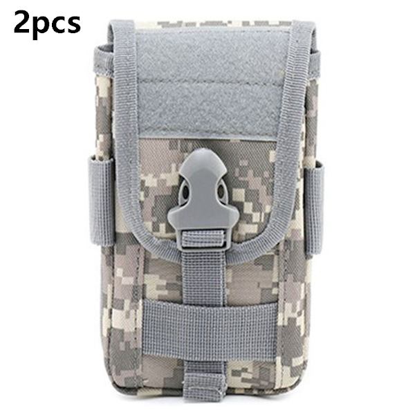 2 kpl Taktiset Puhelinpussi Älypuhelimen Kotelo - ACU Camo
