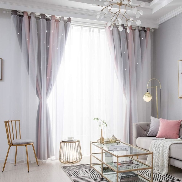 Gardiner Stjerner Lystette, Gardiner Dobbelt Lag Hullet Stripe
