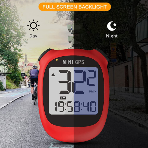 M3 Mini GPS Sykkelcomputer, Trådløs Sykkelodometer og Hastighetsmåler