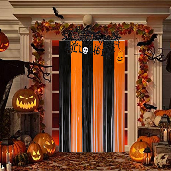 Halloween Dørgardin, Skinnende Inngangsdørgardin med