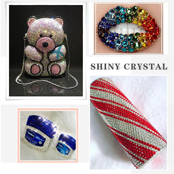 Krystal Flatback blå rhinestones til neglekunst
