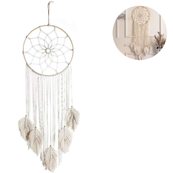 Dream Catcher Woven Feather Large Wall Hanging Handmade