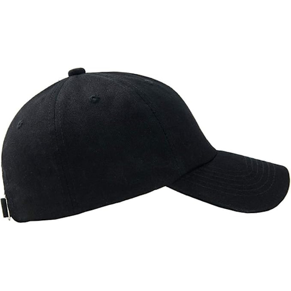 Hatter for menn, klassisk lav profil, justerbar stropp bak, bomull, pappa