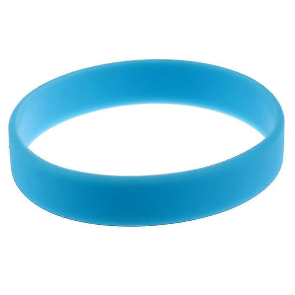 2 stk Mote Silikon Elastisk Armbånd Håndleddsbånd Mansjett Armbånd - Himmelblå & Rød