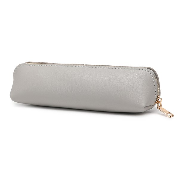 Leather Pen Pencil Case, Slim Pen Bag Small Pencil Pouch Lovely