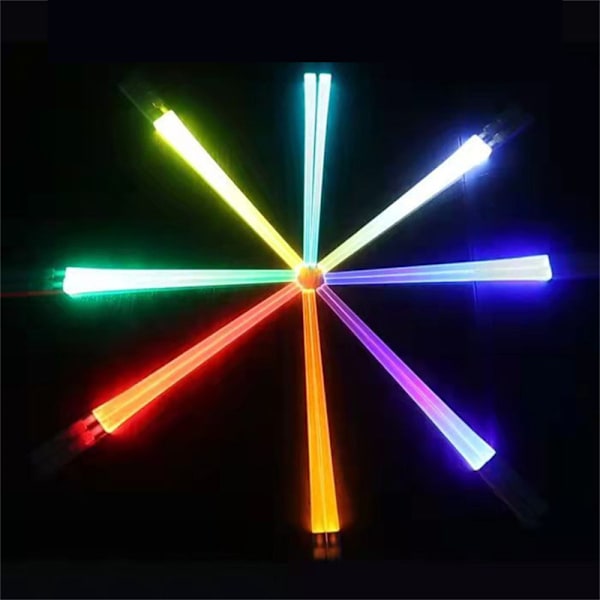 Återanvändbara Sushi Bestick, Ljussabel Pinnar Lyser Upp Med LED Glödande Blad, Perfekt För Färgglada Krig, Inkluderar Bärpåse, BPA-Fri Plast, 1