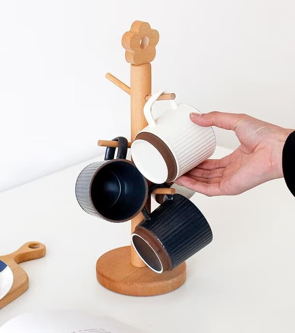 Holder tilbehør - kaffekop med 6 kroge
