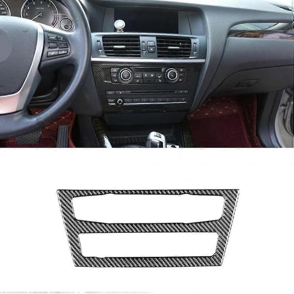 Kolfiber Luftkonditionering Volymjusteringsram Trim För - X3 F25 2011 2012 2013 2014 2015 20