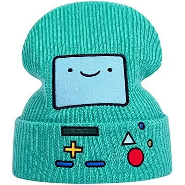 Grønn, One Size Høst/Vinter Strikket Lue Cartoon Adventure Time