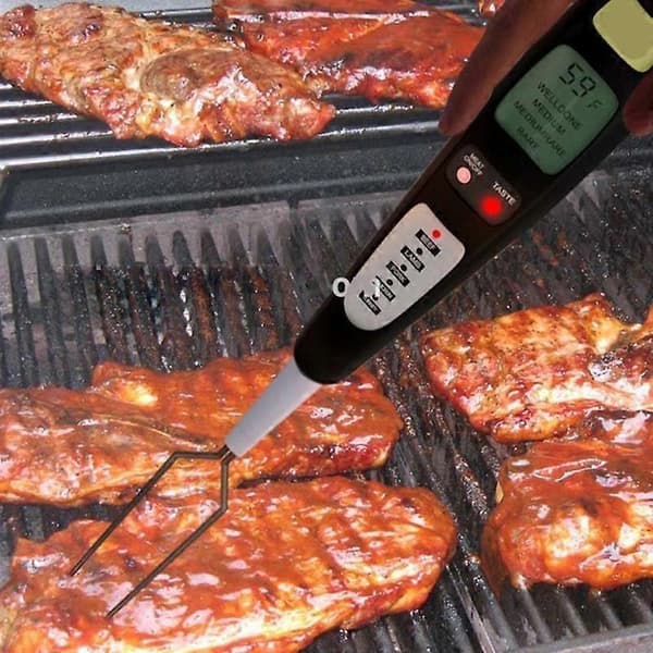 GHY-2516 Grilltermometer Känslig Exakt LCD-skärm Elektronisk Grillprob Kötttermometer för Hemmet