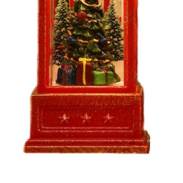 Snekuglelanterne Telefonboks Designet Julelysende Ornament til Bar KTV Dekoration
