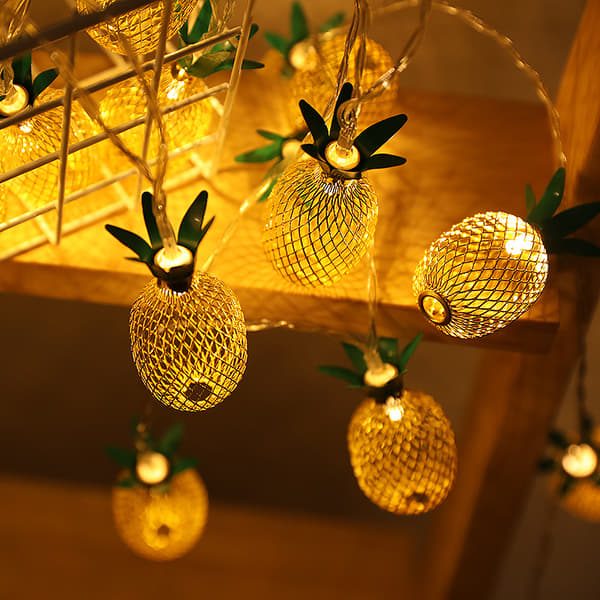 LED Ananas Lyskæde, 3m 20 LED USB Dekorationslys til