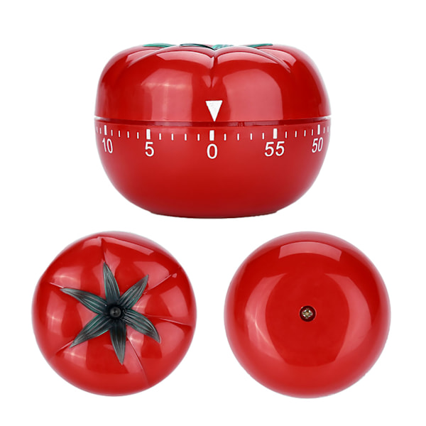 Mekanisk Timer, Tomatformad Uppdragsbar Nedräkningstimer, Batterifri Rostfri Design för Enkel Användning vid Tidshantering