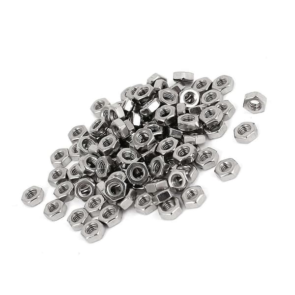 Metriske M3 sekskantmuttere 304 rustfritt stål feste Din934 200 stk for bolt