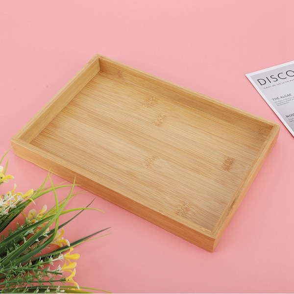 Bambubricka Naturlig Rustik Atmosfär Miljövänligt Material För Matservering Lätt Att Rengöra Trämönsterdesign 28X195X3Cm Japansk Stil