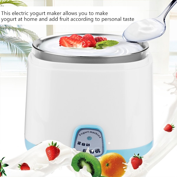 Elektrisk Yoghurtmaskin, Lätt Att Använda Med Justerbar Tidsinställning Och Temperaturkontroll För Hemmagjord Lycka