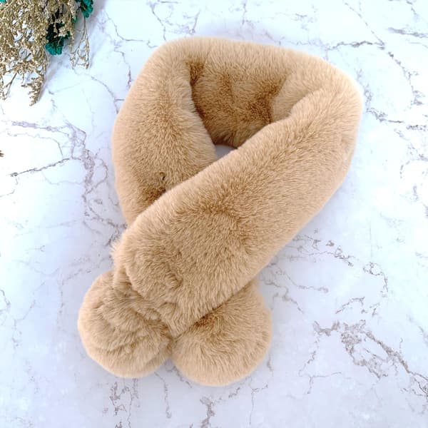 Fleece Skjerf for Gutter og Jenter Varmt Vinter Høst Barne Skjerf coffee