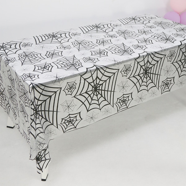 Halloween bordsduk - bordsduk med spindelnät