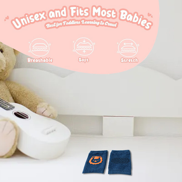 2 par babystrumpor skyddar armbågsskydd småbarn krypande knä