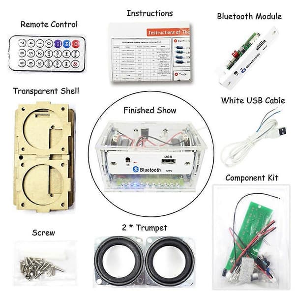 DIY Elektronisk Kit Med S Tand Ser S Transparent Akryl S