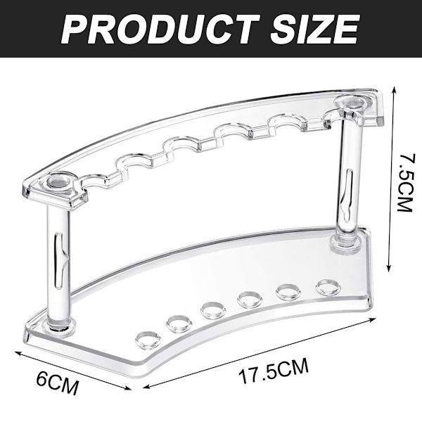 Plastik Penneholder, Sæt af 4 Penneholder Display Stativ 6-Slots