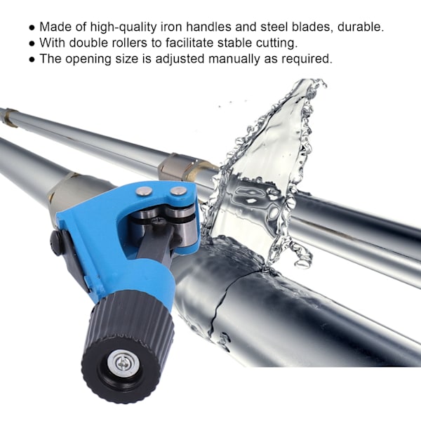 PVC Rørskærer Hurtig Saks Værktøj Aluminium Plast Rør PE Vand Rør Skære Værktøj til 3‑28mm Dia X 1.5mm T Rør